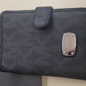 Michael Kors Jet Set Black Leather Passport Case